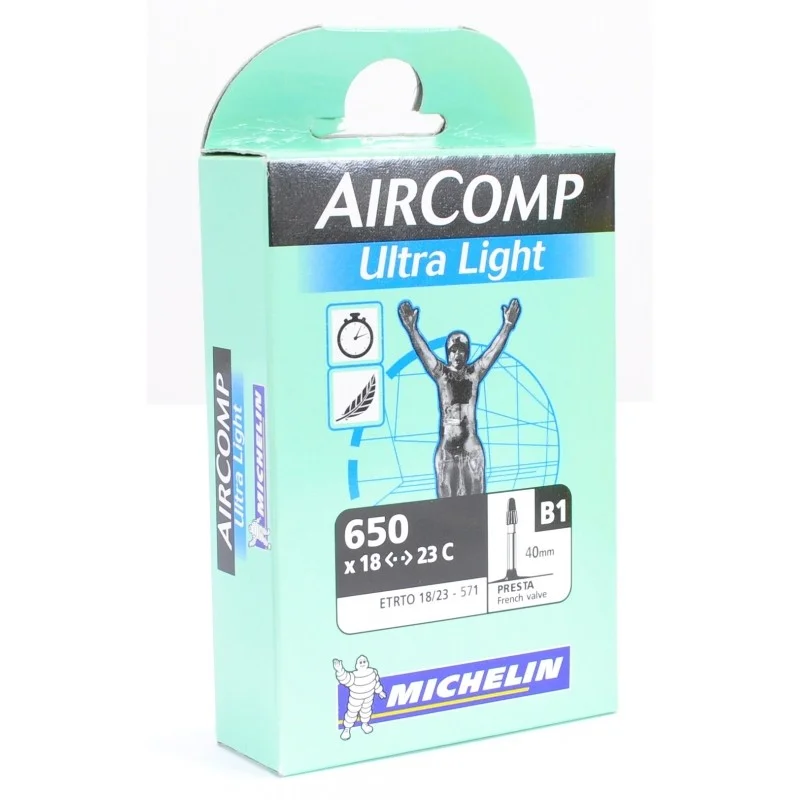 CHAMBRE A AIR MICHELIN 650x 18/23 SV 40mm AIRCOMP  ULTRALIGHT B1 18/23-571