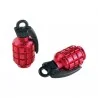 BOUCHONS VALVE TUN'R GRENADE rouge / La paire