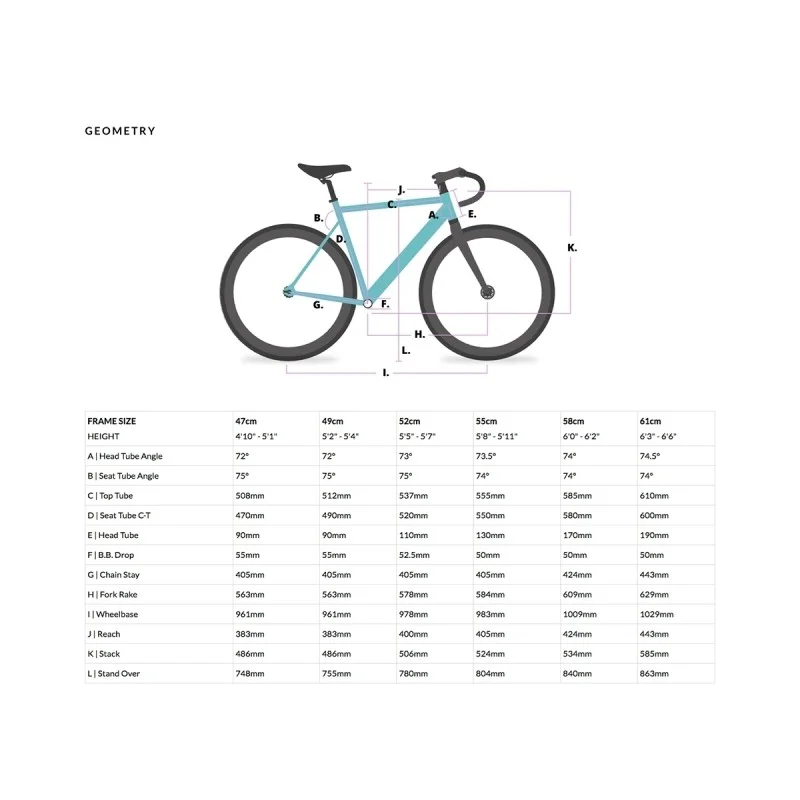VÉLO 6KU TRACK 55 BLK