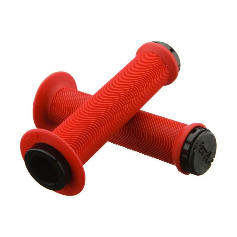 POIGNÉES SENSUS x ODI Double Lock-On 148mm RED