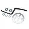 PEDALIER MONOBLOC BMX MANIVELLES 170mm