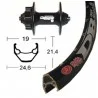 ROUE SHIMANO AV DEORE 28" disc 6t Noire