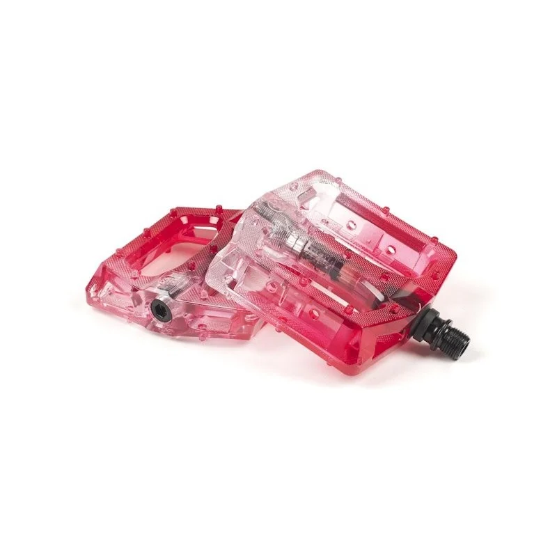 PEDALES SALT+ STEALTH RED TRANS