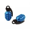 BOUCHONS VALVE TUN'R GRENADE bleus / La paire