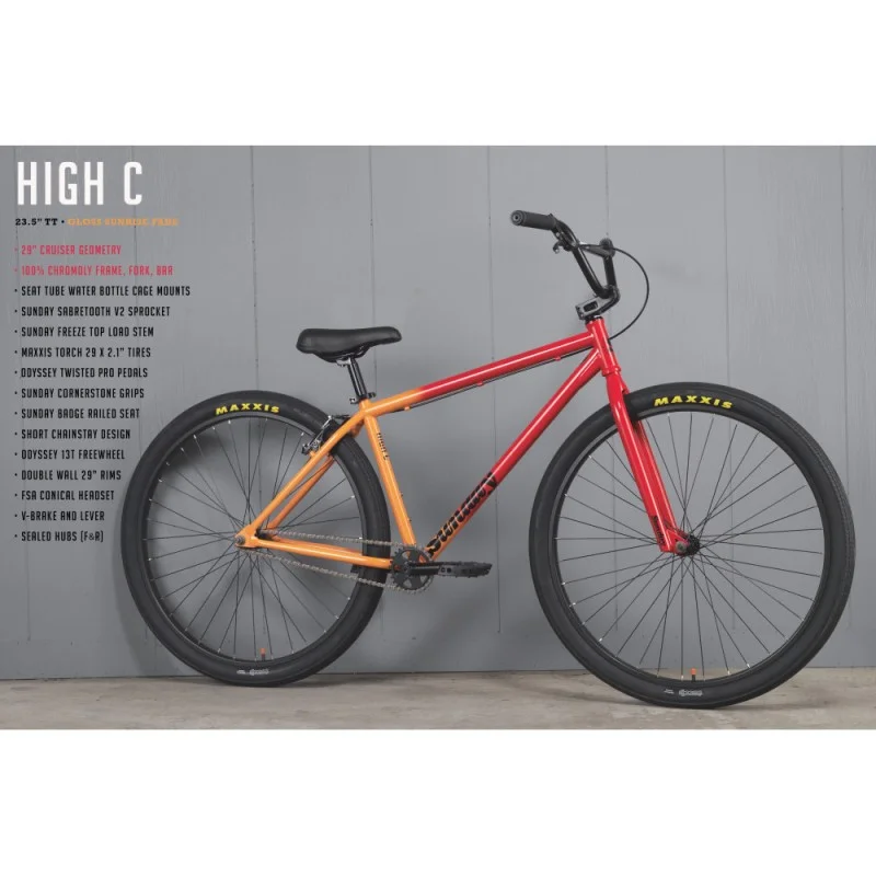 SUNDAY BIKE 29' HIGH C 2021 Gloss sunset fade