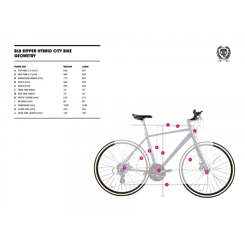 VÉLO BLB RIPPER 28" L-XL Blue