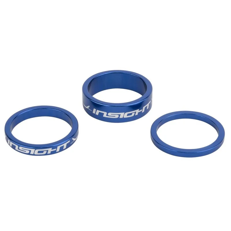 Jeu de bagues de direction INSIGHT 1-1/8" bleu