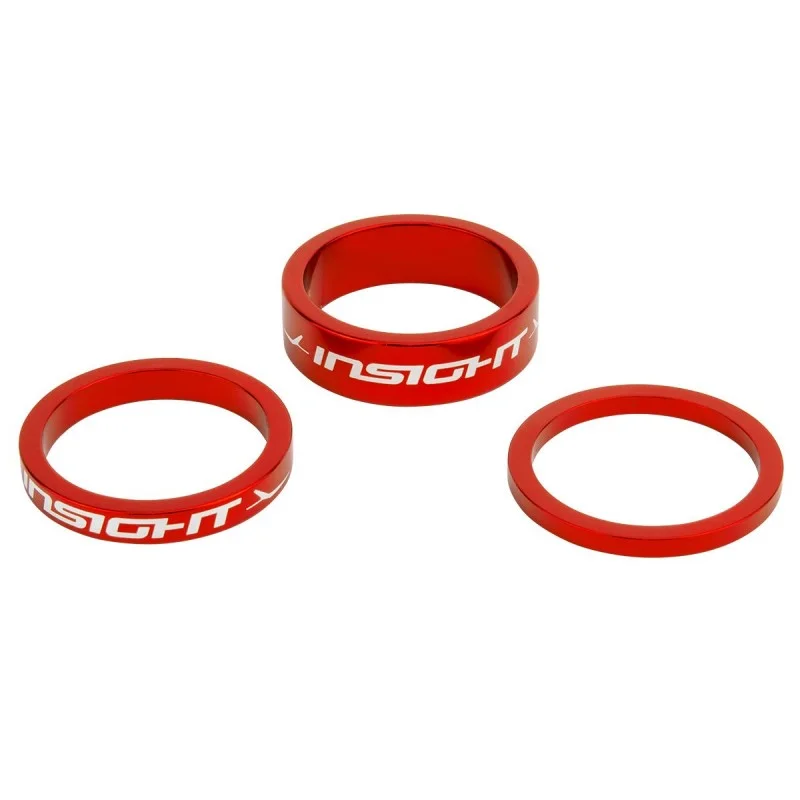 Jeu de bagues de direction INSIGHT 1-1/8" rouge