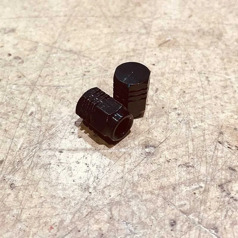 Paire de bouchons de valve SE BIKES Hexagonaux