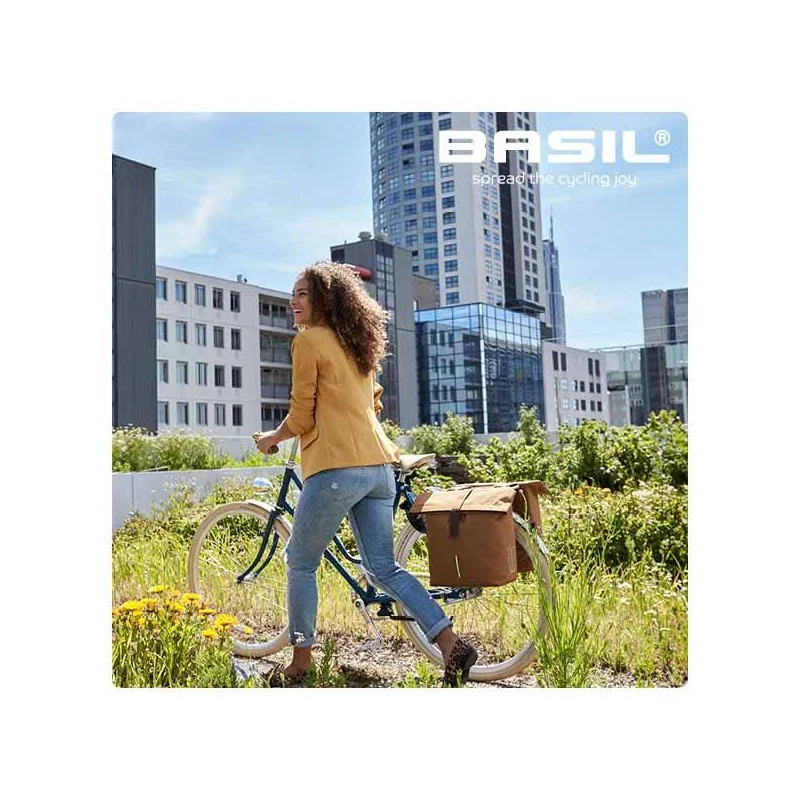 SACOCHES BASIL DOUBLE 28-32L BONBON