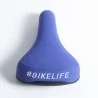 Selle BIKELIFE Bleue logo Blanc