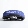 Selle BIKELIFE Bleue logo Blanc