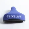 Selle BIKELIFE Bleue logo Blanc