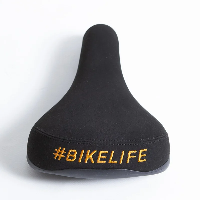 SELLE BIKELIFE SUEDE BLACK ORANGE