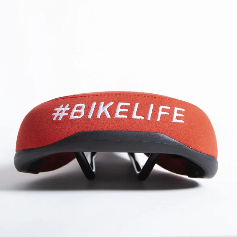 Selle BIKELIFE Rouge logo Blanc