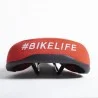 Selle BIKELIFE Rouge logo Blanc