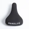 Selle BIKELIFE Noire logo Blanc