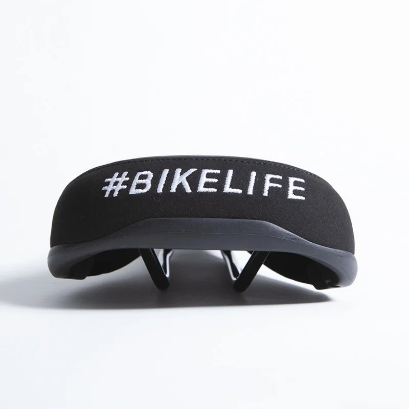 Selle BIKELIFE Noire logo Blanc