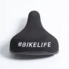 Selle BIKELIFE Noire logo Blanc