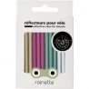 COUVRES RAYONS RÉFLÉCHISSANTS RAINETTE Multicolore x12 pièces