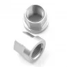 Ecrous-Boulons KHE 14mm Silver pour axe de roue 14 mm