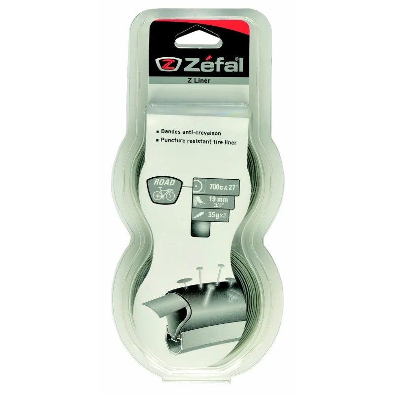 Bandes anti crevaison ZEFAL 19mm 700-28" Grises