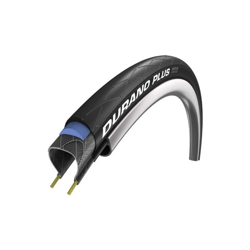 PNEU SCHWALBE DURANO PLUS TR 700x25C NOIR SMARTGUARD ADDIX