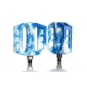 Pédales Demolition Trooper PC 9/16ème Blanc-Bleu Marble