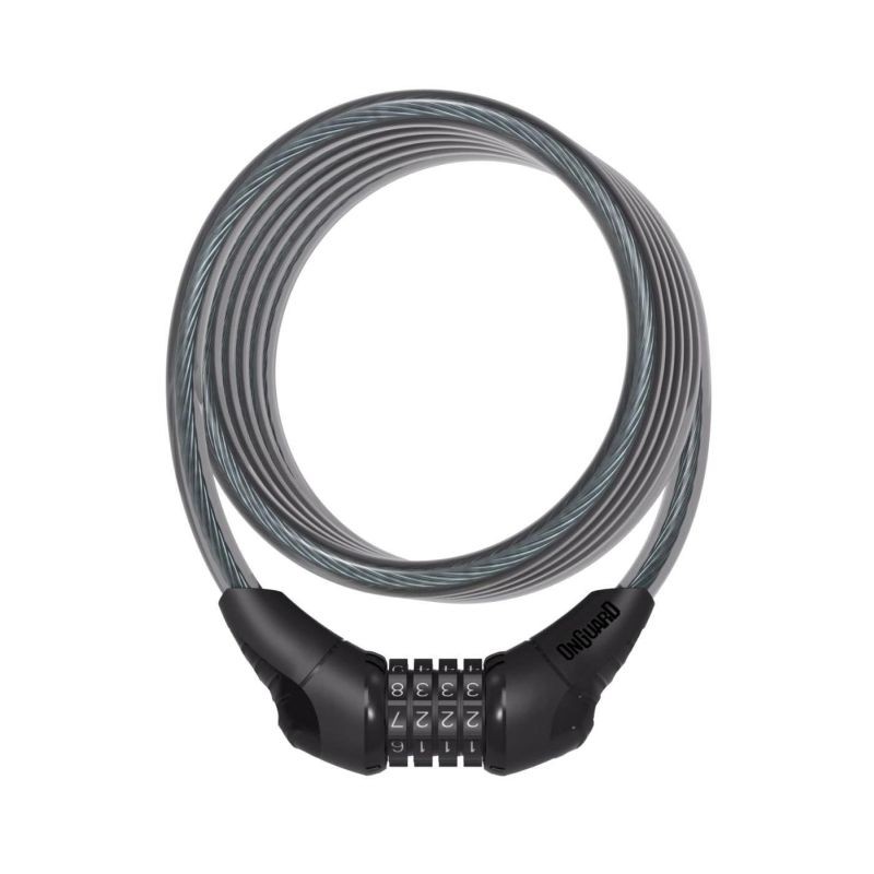 ANTIVOL SPIRAL ONGUARD NEON COMBINAISON 180 cm x 12 mm NOIR