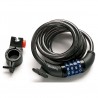 Antivol Spiral GURPIL 120 cm x 10 mm Noir avec combinaison
