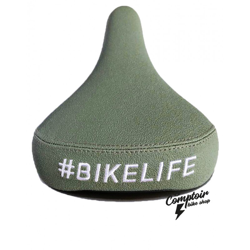 Selle BIKELIFE Grippie Grise olive - Wheeling Bike