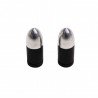 Paire de bouchons de valves REPLAY obus noirs - Wheeling bike