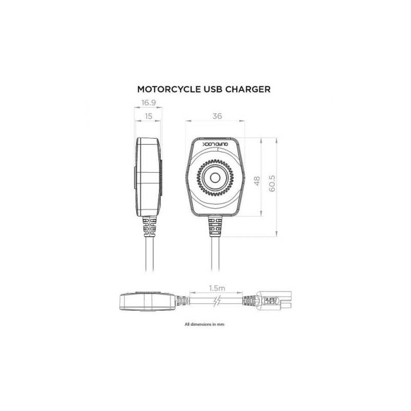 Chargeur USB QUADLOCK