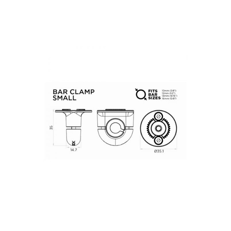 Base 360° de Support Téléphone QUADLOCK Small