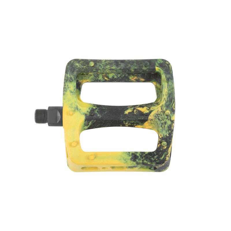Pédales ODYSSEY Twisted Pro Noir Jaune swirl