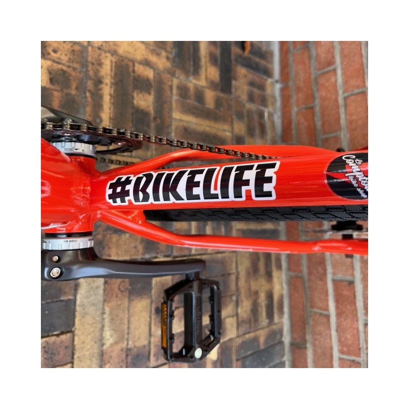 Sticker BIKELIFE Blanc typo SEbikes