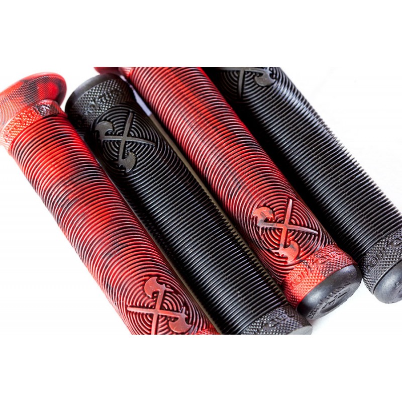 Poignées Demolition Axes Flangeless Noir Rouge marble