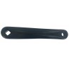 Manivelle Gauche L170 mm Aluminium Noire