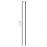 Rayon SAPIM leader inox 13G x 298 mm poli - l'unité