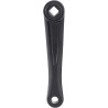 Manivelle BMX Gauche L140 mm Aluminium Noire