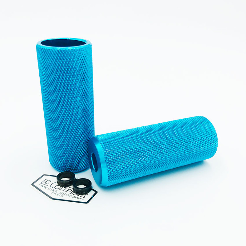 Paire de Pegs BIKELIFE aluminium Bleu