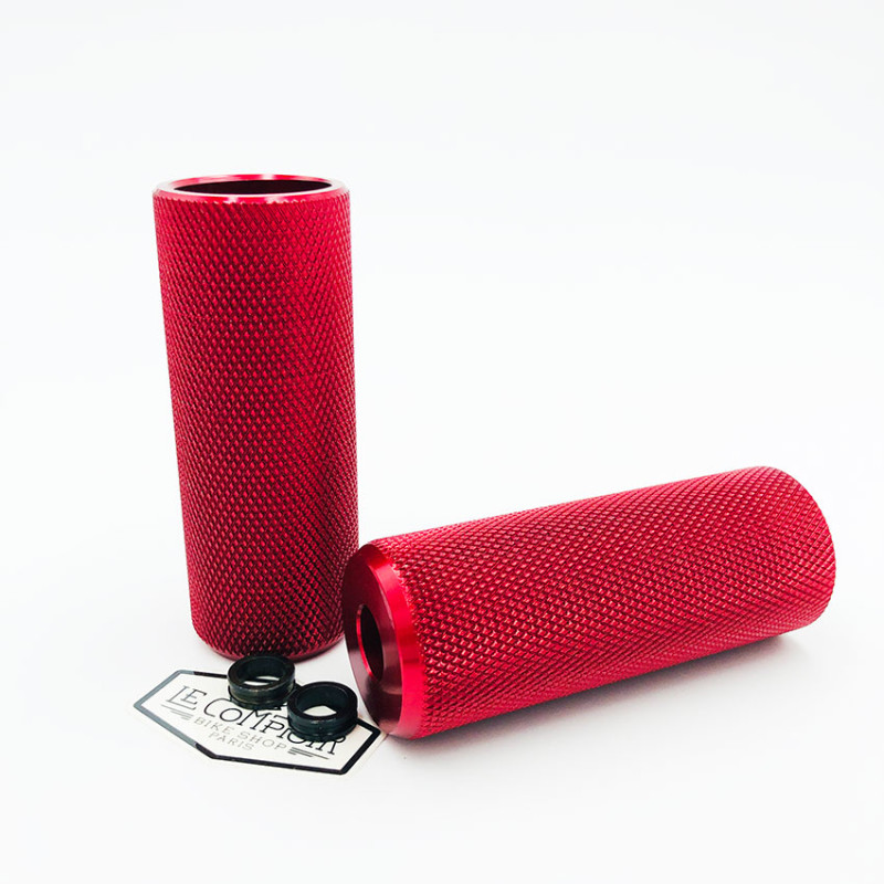 Paire de Pegs Aluminium 14 mm Rouges