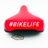Selle BIKELIFE Rouge logo Blanc