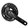 Pédalier PROWHEEL Zephyr double 10v 24-32-42t L170 noir