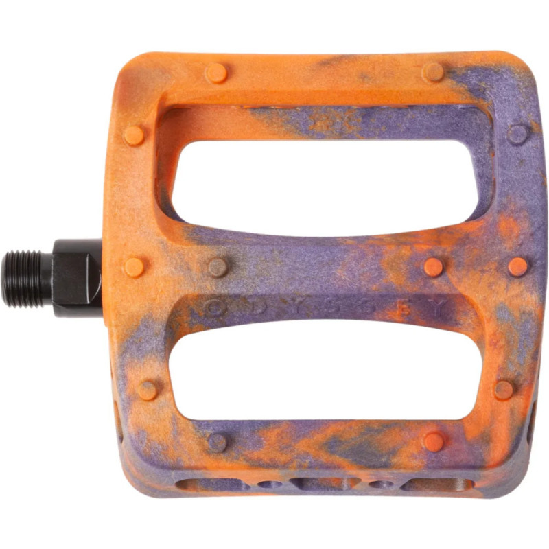 Pédales ODYSSEY Twisted Pro Noir Orange swirl