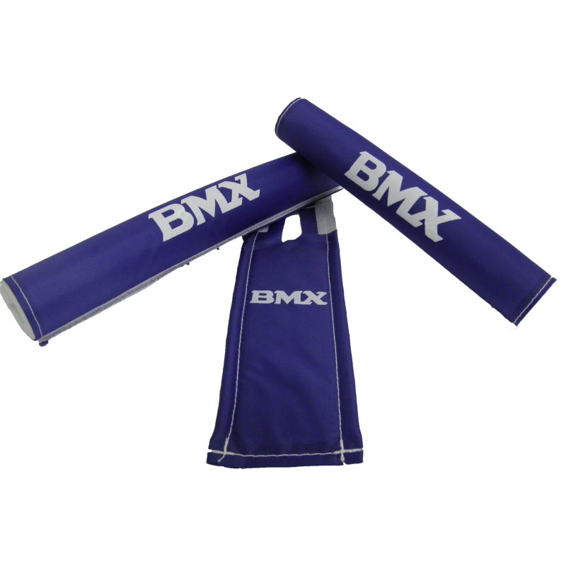 Mousses de protection Padset bleues - oldschool BMX