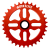 Plateau BIKELIFE Tiktok aluminium 33 dents rouge