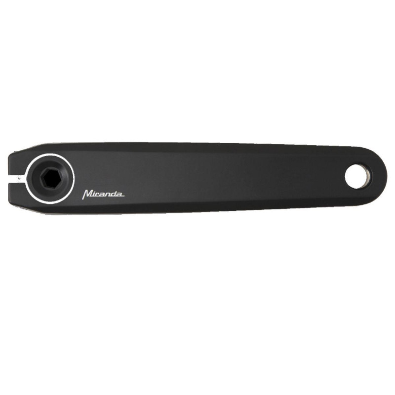 Paire de manivelles MIRANDA Shimano Steps L160 mm Aluminium Noire