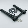 Pédalier BIKELIFE 165mm noir avec plateau 25 dents