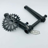 Pédalier BIKELIFE 165mm noir avec plateau 25 dents